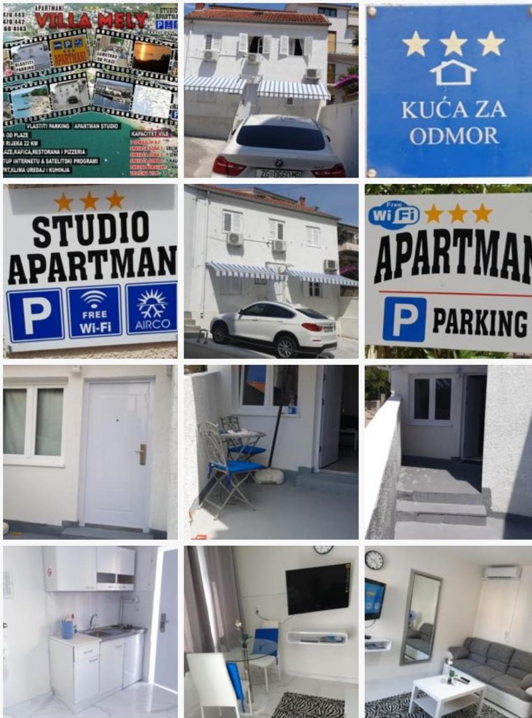 Villa Mely Crikvenica Kvarner Екстер'єр фото